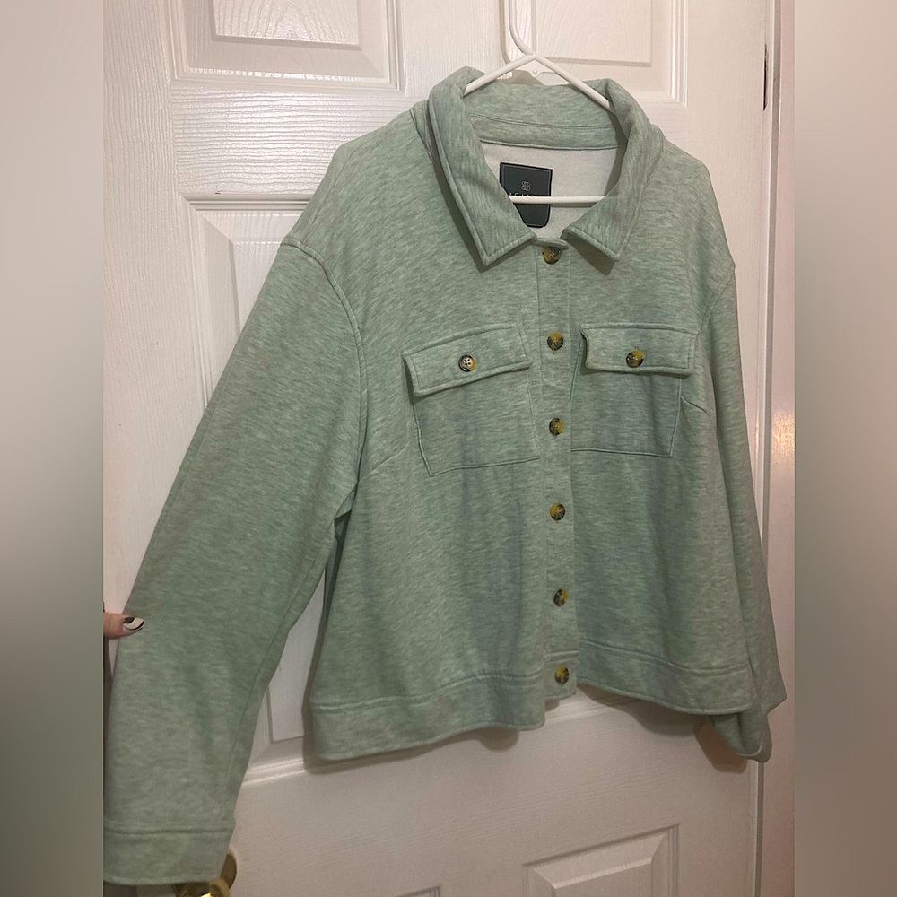Mint green Shacket